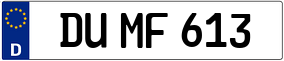 Truck License Plate